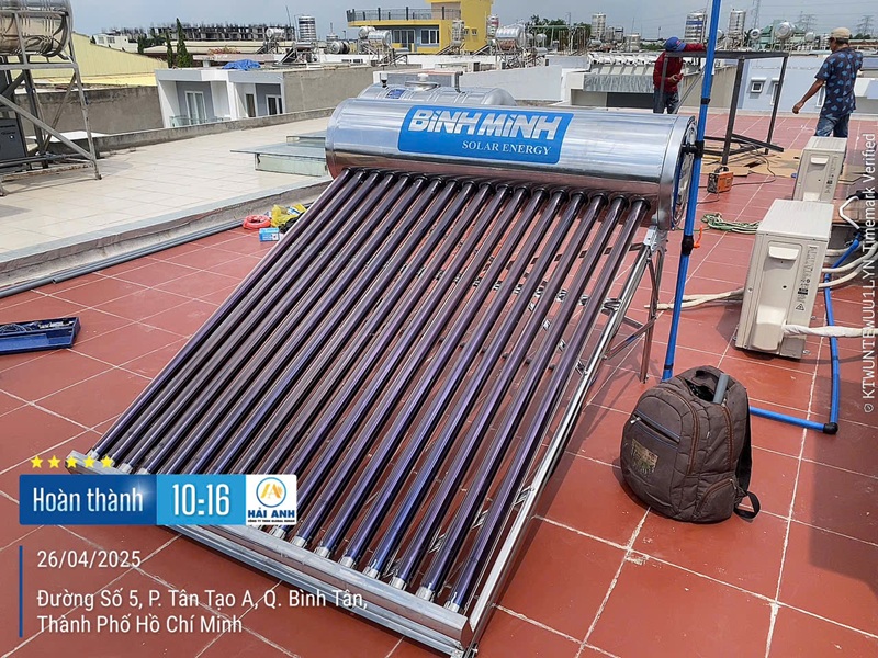 Chuyên lắp đặt máy nước nóng mặt trời giá tốt tại nhà